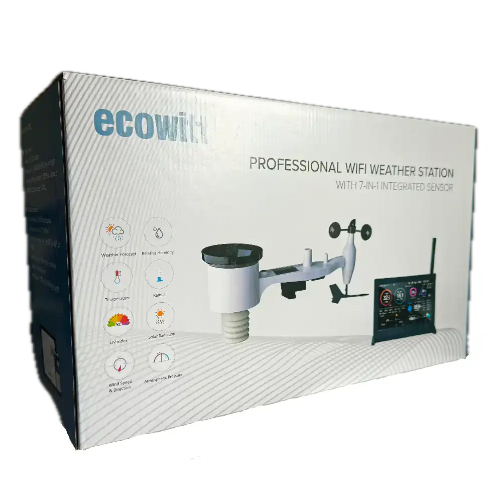 Ecowitt HP2561 with 7" TFT Display, 7-in-1 Sensor & WiFi Weather Station - Image 5