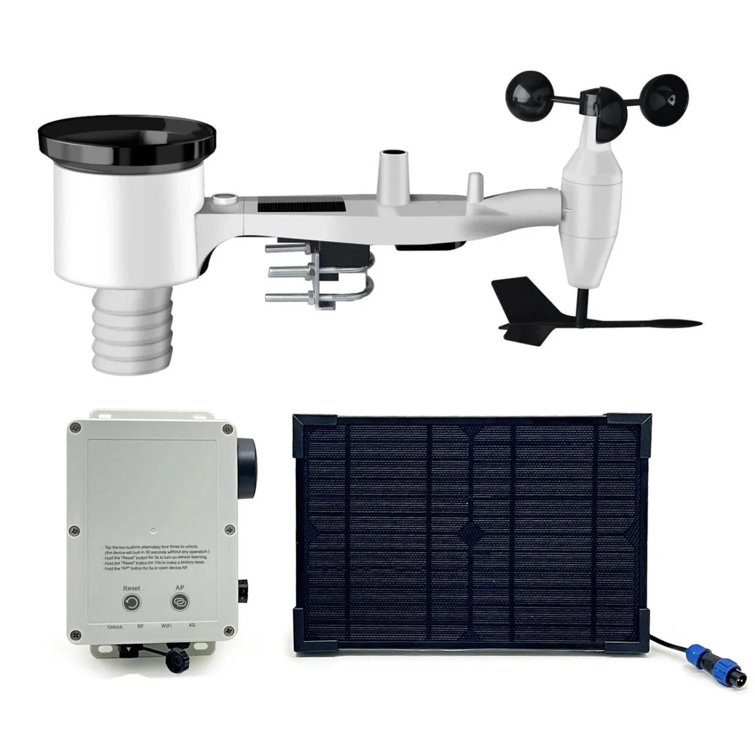 Ecowitt WittField Combo/Suite 4G Mobile Solar Weather Station - Image 3