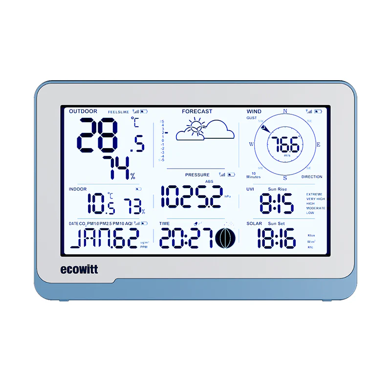 Ecowitt WS3800_C 7.5" Mono Display Console