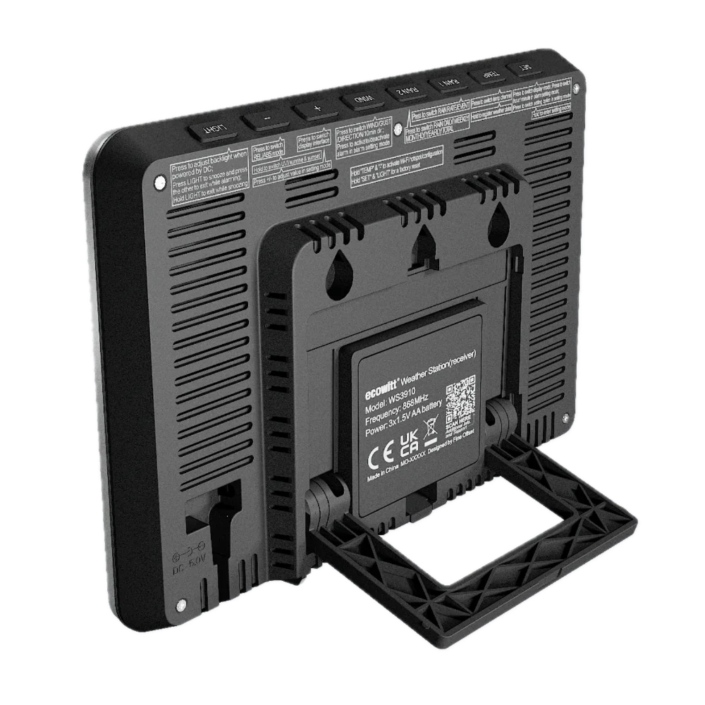 Ecowitt WS3910_C 7.5" Colour Display Console with CO2 Sensor - Image 3
